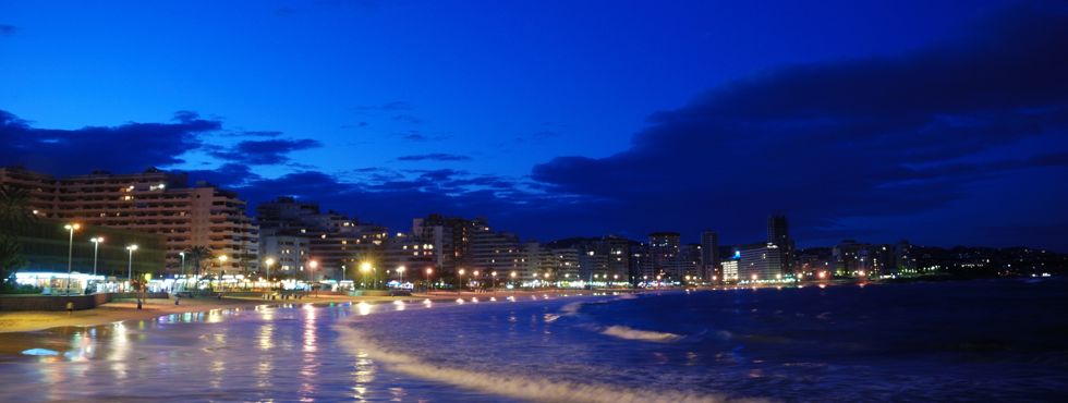 Коста Бланка, Кальпе, пляж La Fossa вечером, отзывы об отдыхе в Кальпе